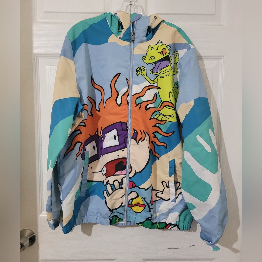 Mens size L Members Only X NICKELODEON Rugrats Jacket Multicolor